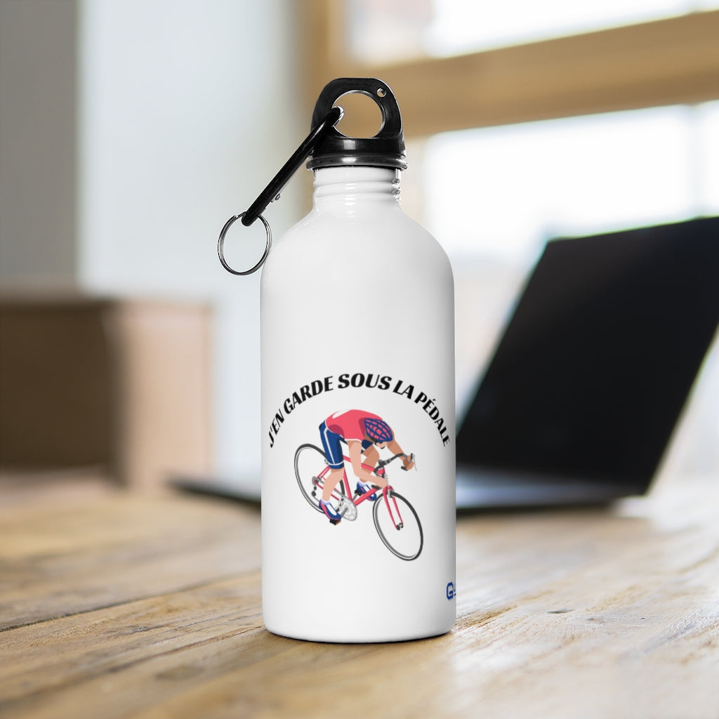 Gourde "J'en garde sous la pédale"